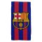 Beach towel "Blaugrana" with logo SMALL (cotton)