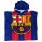 Baby poncho "Blaugrana" with logo (microfiber)