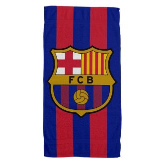 Beach towel "Blaugrana" with logo BIG (microfiber)
