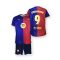 FC Barcelona 24-25 premium kids' fan jersey set, home - Lewandowski 9 - ages 14