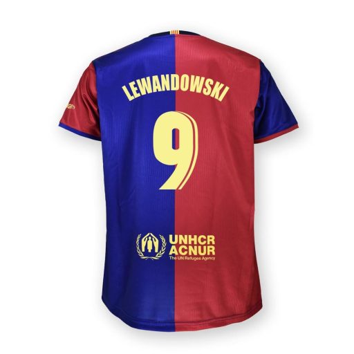 FC Barcelona 24-25 premium kids' fan jersey set, home - Lewandowski 9 - ages 14
