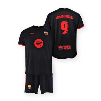   FC Barcelona 2024-25 prémium második számú gyerek szurkolói mez szerelés - Lewandowski 9