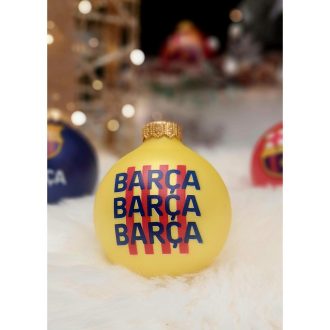 Elegáns, katalán Barçás karácsonyfadísz