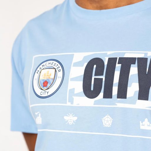 Man City light blue adult men's t-shirt - XL
