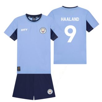 Man City home kids kit - Haaland 9