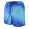 Royal blue Real Madrid swim trunks with royal crest