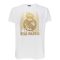Real Madrid crest T-shirt - white-gold - M