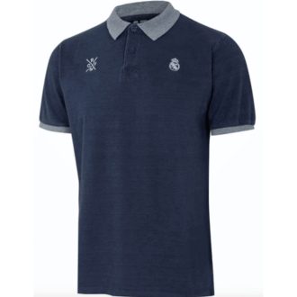 Premium Real Madrid collared T-shirt, blue