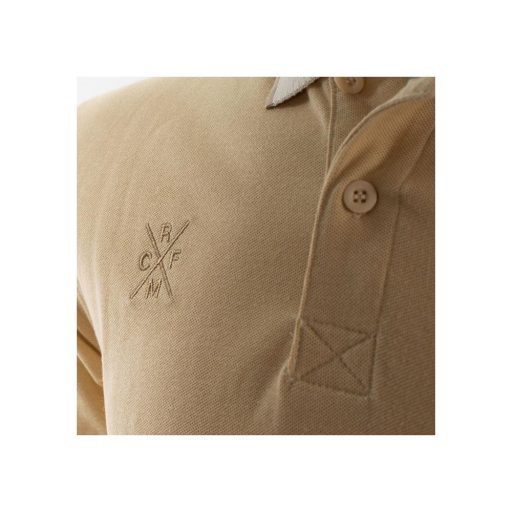 Premium Real Madrid collared T-shirt, beige - L