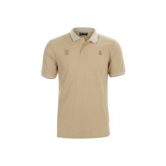 Premium Real Madrid collared T-shirt, beige