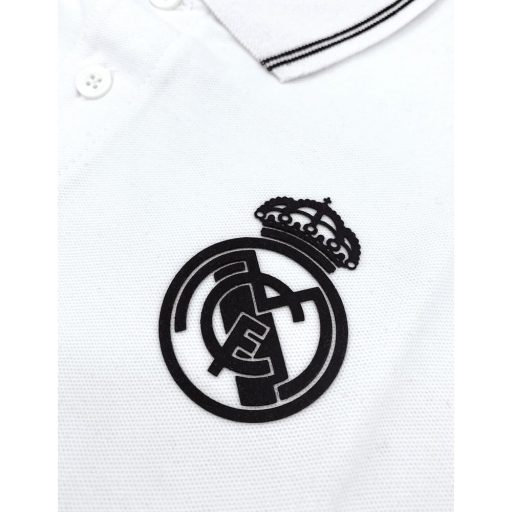 Real Madrid collar T-shirt in white - 3XL