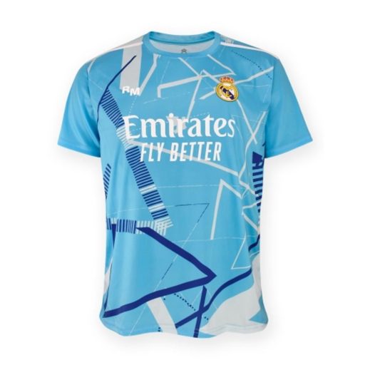 Fantastic Light Blue Kids Real Madrid Goalkeeper Jersey Set - 8 Years