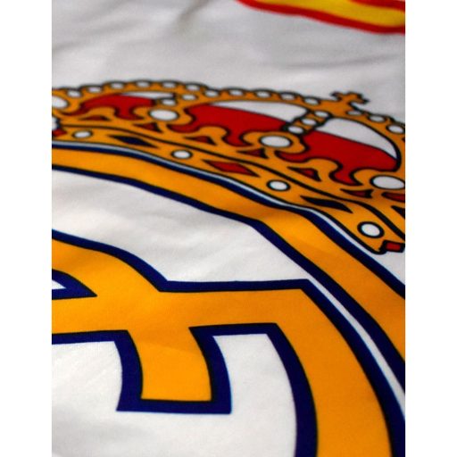 Real Madrid white crest flag